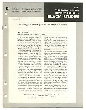 Image du vendeur pour [Offprint]: The Strategy of Protest: Problems of Negro Civic Action mis en vente par Between the Covers-Rare Books, Inc. ABAA