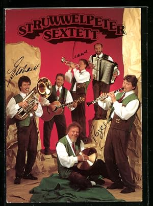 Bild des Verkufers fr Ansichtskarte Musiker des Struwwelpeter-Sextett beim Auftritt zum Verkauf von Bartko-Reher