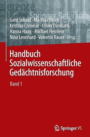 Seller image for Handbuch Sozialwissenschaftliche Gedaechtnisforschung 1 for sale by moluna