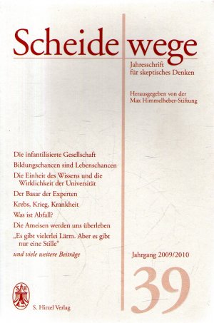 Scheidewege 2009/2010 - Jahrgang 39 - Jahresschrift für skeptisches Denken