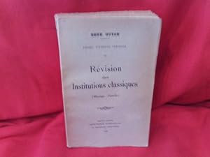 Image du vendeur pour tudes d?thique sexuelle. ? III.: Rvision des Institutions classiques (Mariage. Famille). mis en vente par alphabets