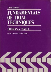 Immagine del venditore per Fundamentals of Trial Techniques venduto da Pieuler Store