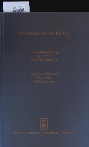 Seller image for Blasmusikforschung seit 1966. for sale by Antiquariat Bookfarm