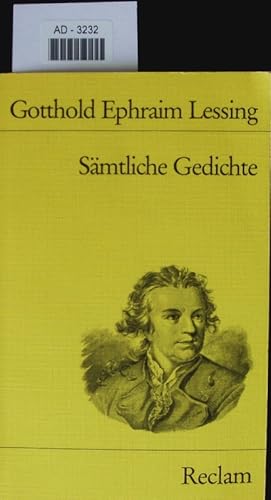 Seller image for Smtliche Gedichte. for sale by Antiquariat Bookfarm