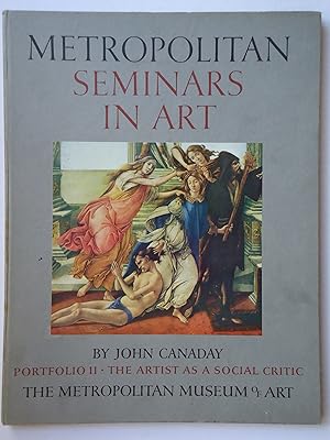 Seller image for METROPOLITAN SEMINARS IN ART. Portfolio 11 The Artist as a Social Critic for sale by GfB, the Colchester Bookshop