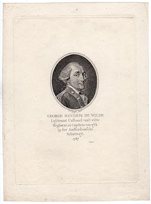 Seller image for Antique Print-PORTRAIT-GEORGE HENDRIK DE WILDE-Pfeiffer-Anonymous-1787 for sale by Pictura Prints, Art & Books