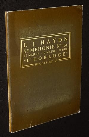 Image du vendeur pour F. J. Haydn : Symphonie n101 (4) "L'Horloge" en r majeur, P. H. 18 mis en vente par Abraxas-libris