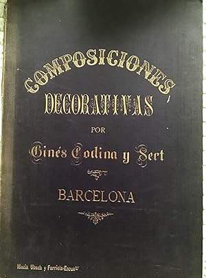 Composiciones decorativas. Album de arte suntuario, conteniendo más de cien motivos ornamentales,...