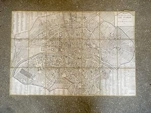 Plan routier de la ville et faubourg de Paris divisé en 12 municipalités