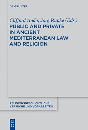 Seller image for Public and Private in Ancient Mediterranean Law and Religion for sale by GreatBookPrices