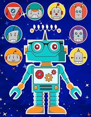 Seller image for Robots Sticker Album 2 for Boys: 100 Plus Pages for Permanent Sticker Collection, Activity Book for Boys - 8.5 by 11 for sale by GreatBookPrices