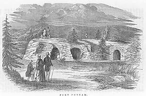 1863 Antique Print of Fort Putnam