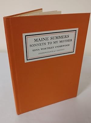 Image du vendeur pour Maine Summers; sonnets to my mother mis en vente par Waysidebooks