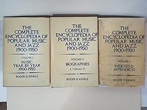 Bild des Verkufers fr The Complete Encyclopedia of Popular Music and Jazz 1900-1950 - 3 volumes out of 4 zum Verkauf von best books