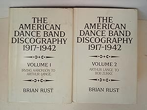 Bild des Verkufers fr The American Dance Band Discography 1917-1942, Complete 2 volune set zum Verkauf von best books
