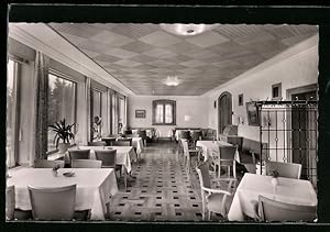 Bild des Verkufers fr Ansichtskarte Westfeld ber Schmallenberg im Sauerland, Berghotel Hoher Knochen, im Gastraum zum Verkauf von Bartko-Reher