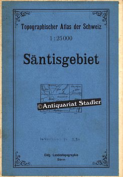 Topographischer Atlas der Schweiz. Säntisgebiet. Überdruck 1923/3.