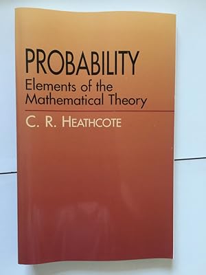Imagen del vendedor de Probability: Elements of the Mathematical Theory a la venta por Libreria Anticuaria Camino de Santiago
