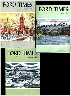 Immagine del venditore per Three 1960 editions of "Ford Times" -- January. June and August venduto da Cat's Curiosities