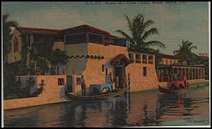 Bild des Verkufers fr architecture postcard: Home on Collins Canal, Miami Beach, Fla. zum Verkauf von Mobyville