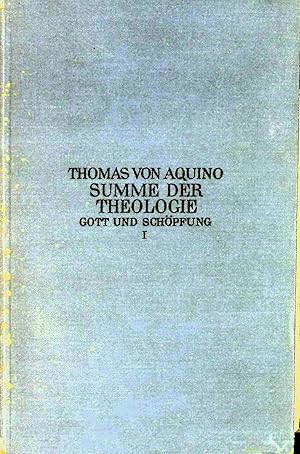 Immagine del venditore per Summe der Theologie, Bd. 1: Gott und Schpfung venduto da books4less (Versandantiquariat Petra Gros GmbH & Co. KG)