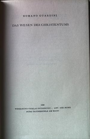 Bild des Verkufers fr Das Wesen des Christentums. zum Verkauf von books4less (Versandantiquariat Petra Gros GmbH & Co. KG)