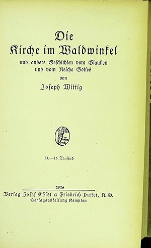 Immagine del venditore per Die Kirche im Waldwinkel und andere Geschichten vom Glauben und vom Reiche Gottes venduto da books4less (Versandantiquariat Petra Gros GmbH & Co. KG)