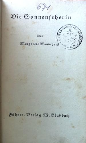 Imagen del vendedor de Die Sonnenseherin. a la venta por books4less (Versandantiquariat Petra Gros GmbH & Co. KG)