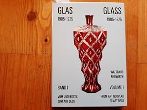 Seller image for las 1905 - 1925. Vom Jugendstil zum Art Deco. Band 1 - Glass 1905 - 1925. From Art Nouveau to Art Deco. Volume 1 (Deutsch - English) for sale by Gebrauchtbcherlogistik  H.J. Lauterbach