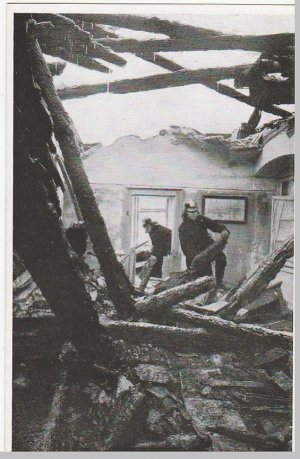 Brandkatastrophe Altes Schloß Stuttgart 21.-27. Dez. 1931. Postkartenserie 10 Karten