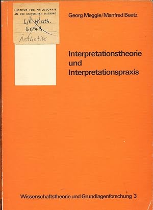 Bild des Verkufers fr Interpretationstheorie und Interpretationspraxis zum Verkauf von avelibro OHG