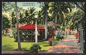 Postcard Kingston, The Grounds of the Myrtle Bank Hotel