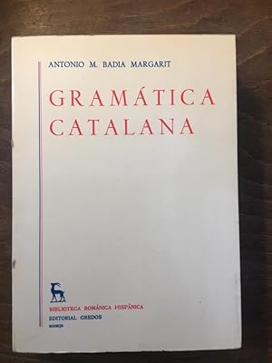 Seller image for Gramtica catalana for sale by Libreria Anticuaria Camino de Santiago