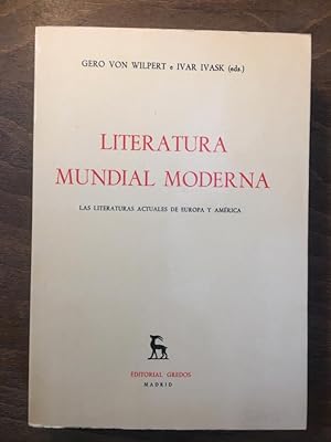 Imagen del vendedor de Literatura mundial moderna. Las literaturas actuales de Europa y Amrica. Vol. I a la venta por Libreria Anticuaria Camino de Santiago