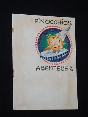 Programmheft 1 Puppentheater Berlin um 1966. PINOCCHIOS ABENTEUER nach Collodi von Schröder. Regi...