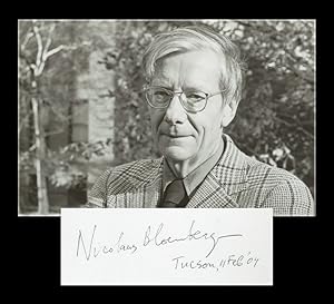 Seller image for Nicolaas Bloembergen (1920-2017) - Signed card + Photo - Tucson 2004 for sale by PhP Autographs