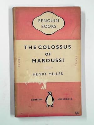 Seller image for The Colossus of Maroussi for sale by Cotswold Internet Books