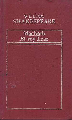 Imagen del vendedor de MACBETH / REY LEAR a la venta por Gustavo I. Gonzalez