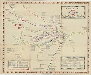 Map of the Underground Railways of London.