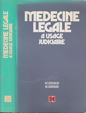 Imagen del vendedor de Mdecine lgale  usage judiciaire a la venta por PRISCA