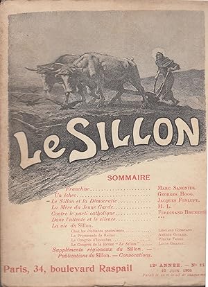 Imagen del vendedor de Le Sillon 10 juin 1905 a la venta por PRISCA