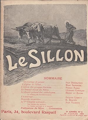 Seller image for Le sillon 25 fvrier 1906 for sale by PRISCA