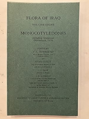 Seller image for Flora of Iraq : Volume Eight : Monocotyledones excluding Gramineae (Hutchinson, 1959) for sale by Joseph Burridge Books
