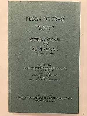 Seller image for Flora of Iraq : Volume Four Part One : Cornaceae to Rubiaceae (Hutchinson 1959) for sale by Joseph Burridge Books