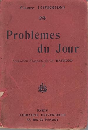 Imagen del vendedor de Problmes du jour. Trad. franaise de Ch. Raymond. a la venta por PRISCA