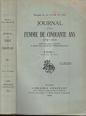 Imagen del vendedor de Journal d'une femme de cinquante ans (1778-1815); tome 1. a la venta por PRISCA