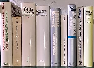 Konvolut: 9 Bücher DEUTSCHE POLITIKER: Adenauer, Brandt, Späth, Strauß, Späth, Rommel