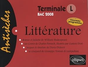 Imagen del vendedor de litt?rature t l bac 2008 - Etienne Calais a la venta por Book Hmisphres