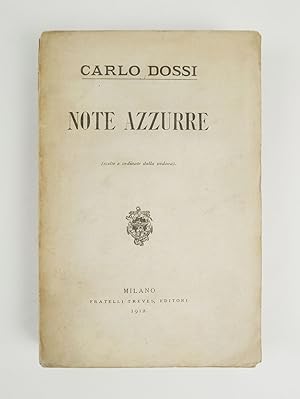 Note azzurre (scelte e ordinate dalla vedova)