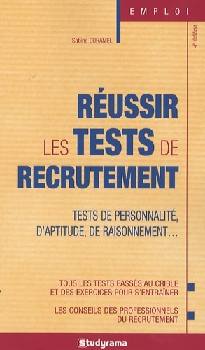 Réussir les tests de recrutement - Sabine Duhamel